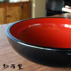 木地鉢（こね鉢） 赤黒 尺三寸 (約39cm)